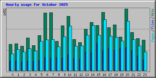 Hourly usage for October 2025